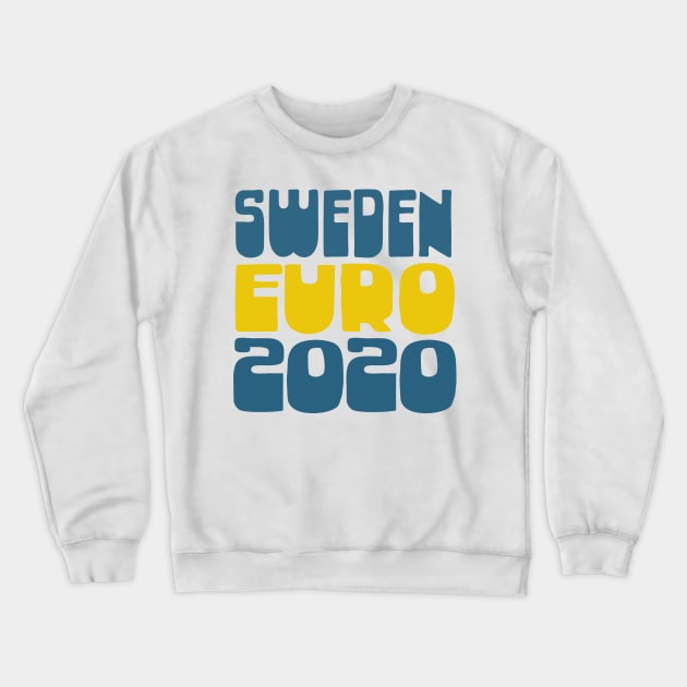 Sweden / Sverige Euro 2020 Soccer Gift Design Crewneck Sweatshirt by DankFutura